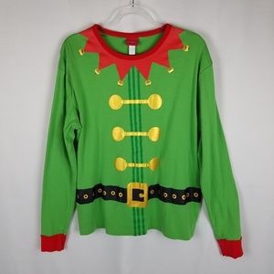 Shirt Christmas graphic ELF long‎ sleeve size XL